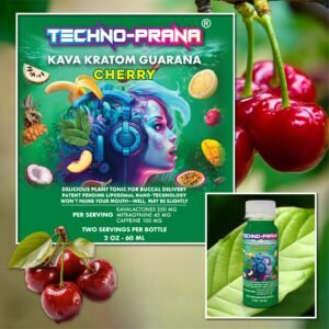 Techno-Prana Kava Kratom Guarana Cherry Flavor