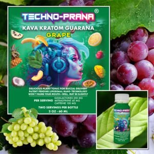 Techno-Prana Kava Kratom Guarana Grape Flavor