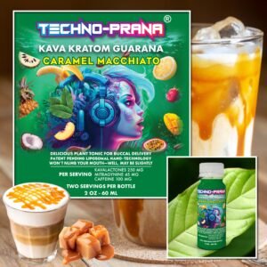 Techno-Prana Kava Kratom Caramel macchiato Flavor